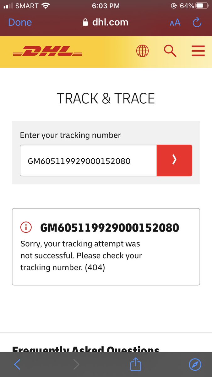 Also a mutual dmed me regarding this and said to take a look at my order (view order) and this is what pops up. I hope its just a problem with tracking in dhl huhuhu, as my moot experienced the same problem. But I really wish you could clarify the true status.