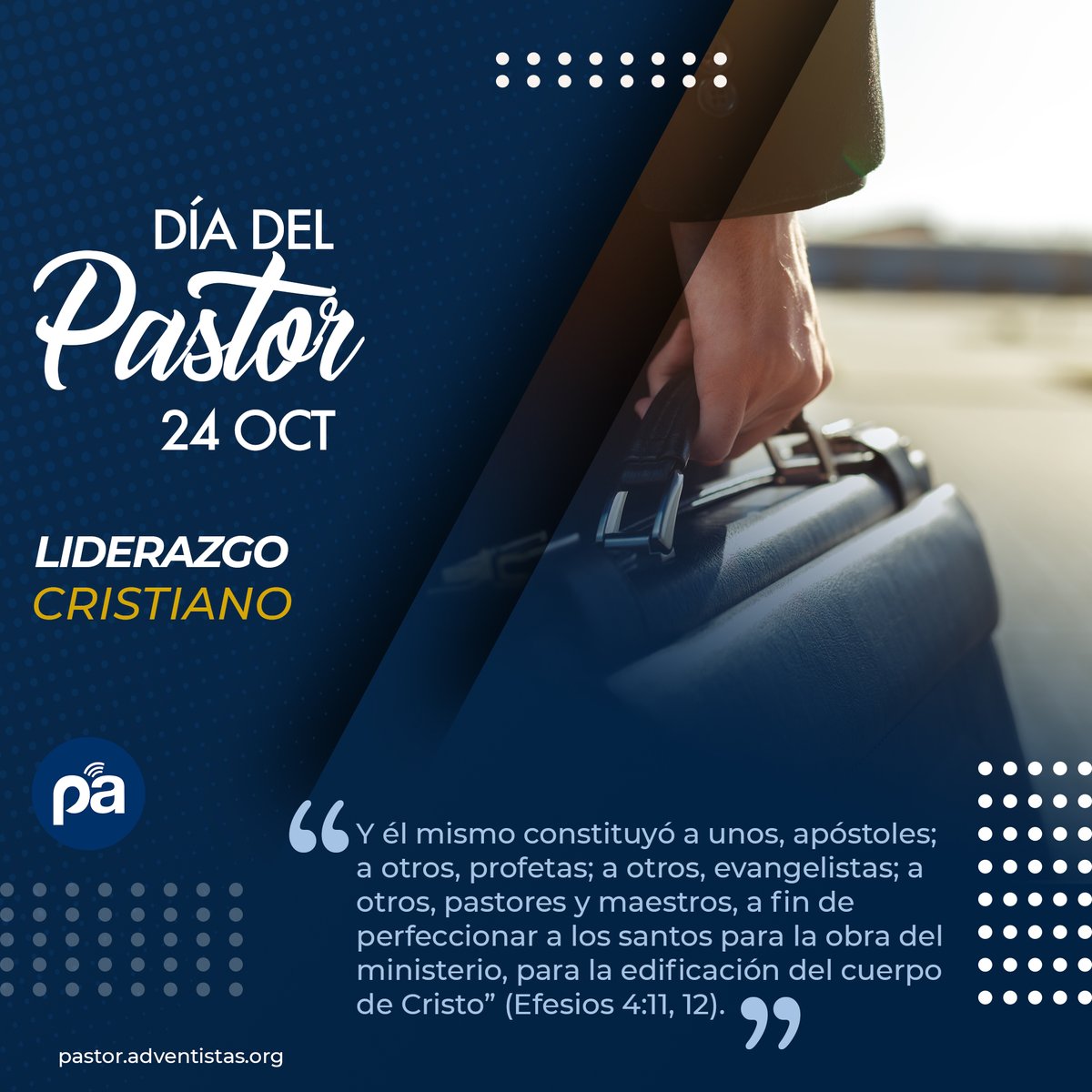 #SemanaDelMinisterioPastoral Dios bendiga al pastor en su semana de aniversario. Él le dice, "dame hijo mío, tu corazón" (Pr 23:26). El pastor no puede ser feliz sin el amor de Jesús. Dios espera su confesión y su arrepentimiento. Él quiere que comprenda cuanto lo ama.