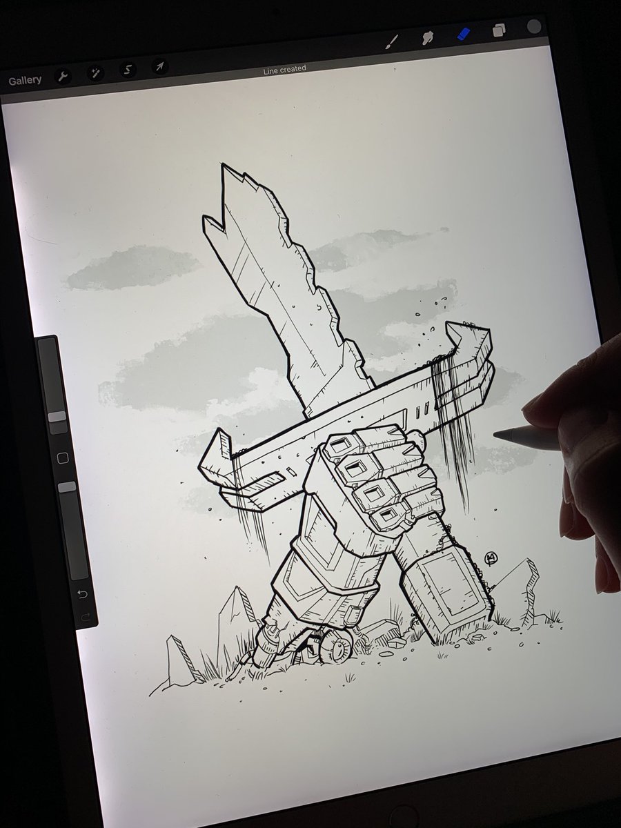 tetbautista's tweet photo. BLADE #inktober #inktober2020 #ink #blade #lines #conceptart #mechrobot #conceptartist  #illustration #illustrator #ipadpro #ipaddrawing #ipadprocreate #blackandwhite #procreate #dxbartist #doodle #brushpen #pinoyartist #dxb #art #tetbow https://t.co/SxJRhbfIwX