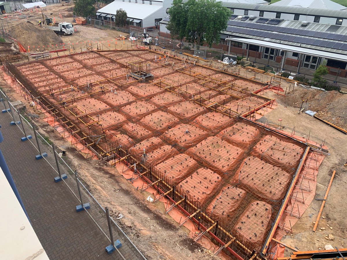 SHAPE_Australia's tweet photo. Today's Slab pour at Golden Grove High School, SA for the new performing arts building. Our team are very excited to work with Outside Ideas, Brown Falconer, BCA Engineers and FMG Engineering to realise this project. Watch this space! #SHAPEAustralia #SAconstruction #SAeducation https://t.co/BWhW3ausfj