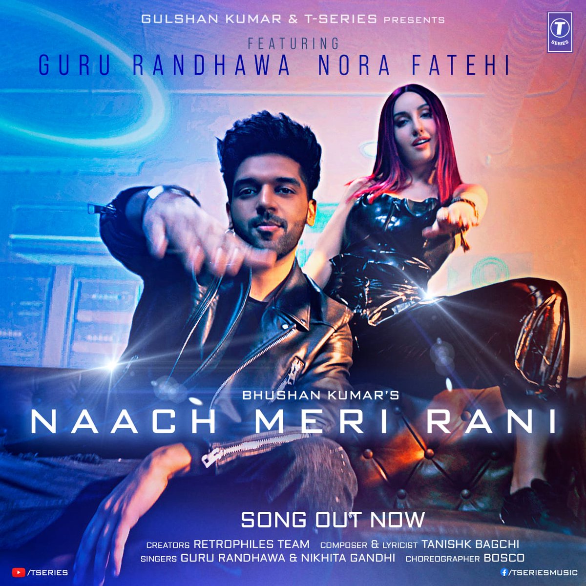 #NaachMeriRani is now yours to groove along! This season’s most awaited song is out on YouTube. Tune in now! @TSeries #BhushanKumar @GuruOfficial #NoraFatehi @tanishkbagchi @NikhitaGandhi @RETROPHILES1 @BoscoMartis #tseries