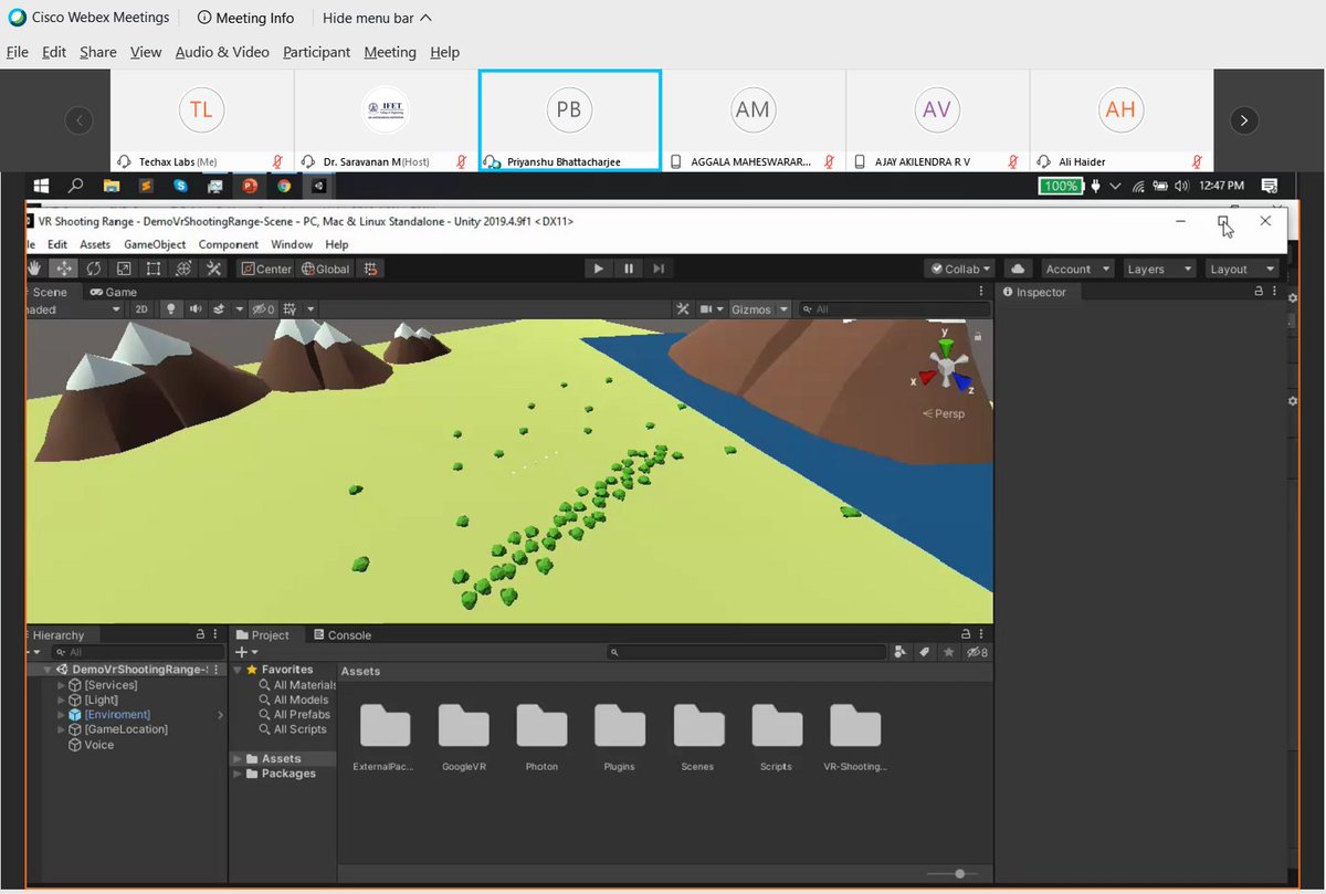 TechaxLabs's tweet image. Day 1 1st Session 1st part
AICTE Sponsored 2weeks online faculty Development Programme
Gaming application using Virtual Reality 
at IFET college of Engineering 
#techaxlabs #gameApplications #VirtualReality @AICTE_INDIA #DEVCommunity @TechaxLabs