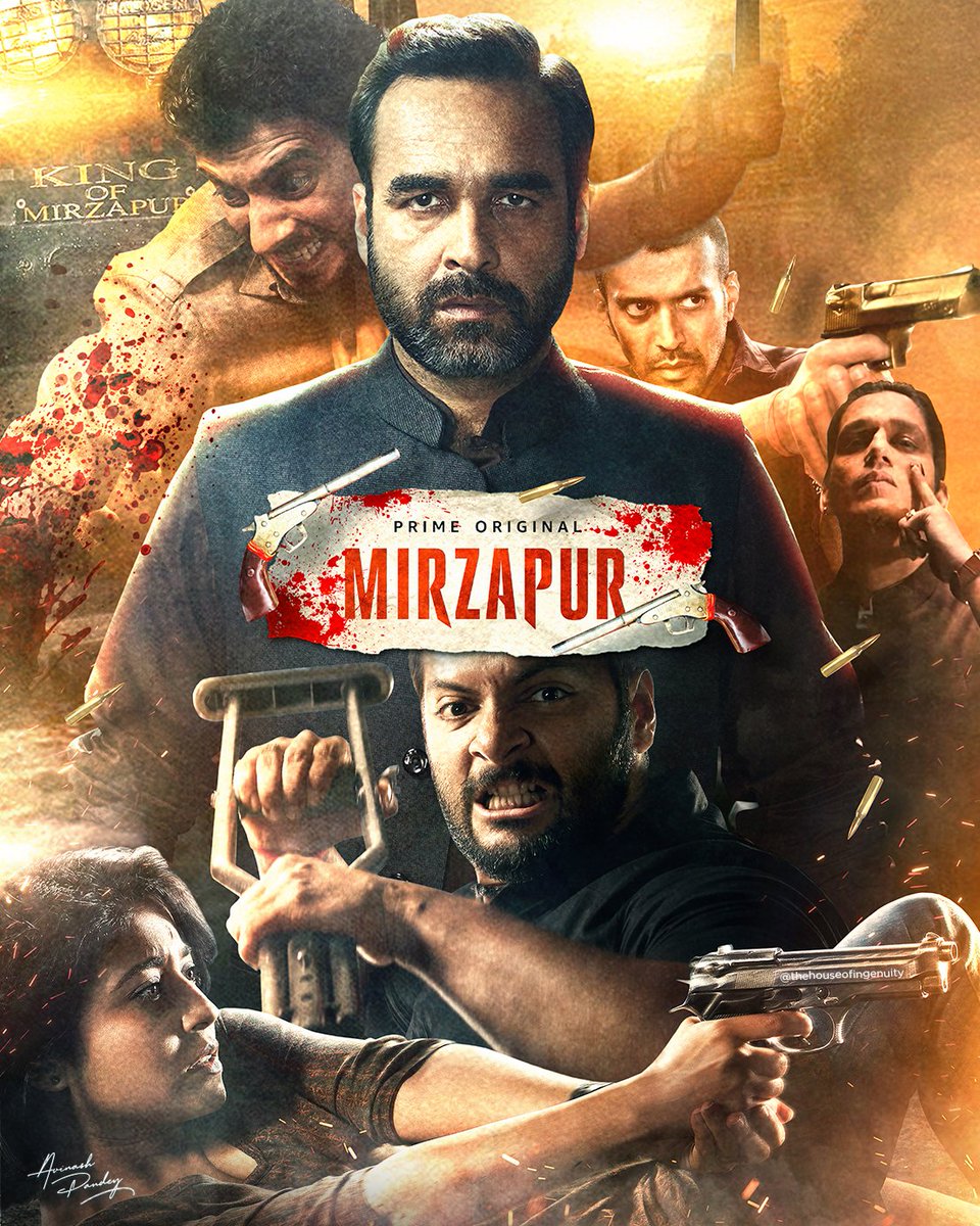 thoi_avinash's tweet photo. Mirzapur | @YehHaiMirzapur | Movie Poster Redesign By Avinash Vijay Pandey @thoi_avinash 💫
.
 #Mirzapur2 #MirzapurOnPrime 
.
@PrimeVideoIN @excelmovies @TripathiiPankaj @alifazal9 @divyenndu @battatawada @RasikaDugal @HarshitaGaur12 @mrvijayvarma @FarOutAkhtar @ritesh_sid https://t.co/1eJJFTx8NE
