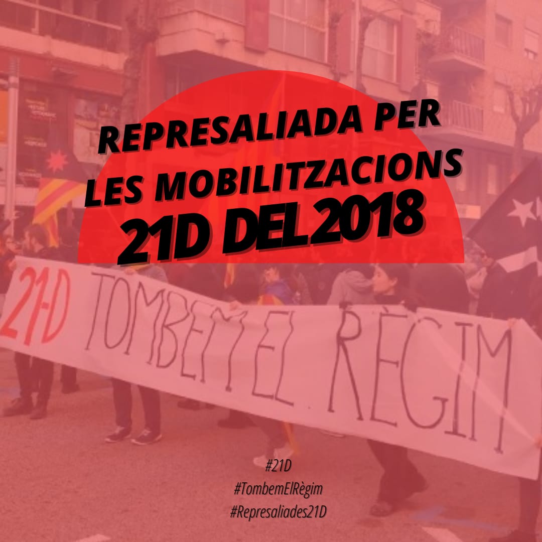 CUPTarragona's tweet photo. 🔴 COMUNITAT | Represaliades #21D

👇🏽 https://t.co/Kl3MtyAwmv