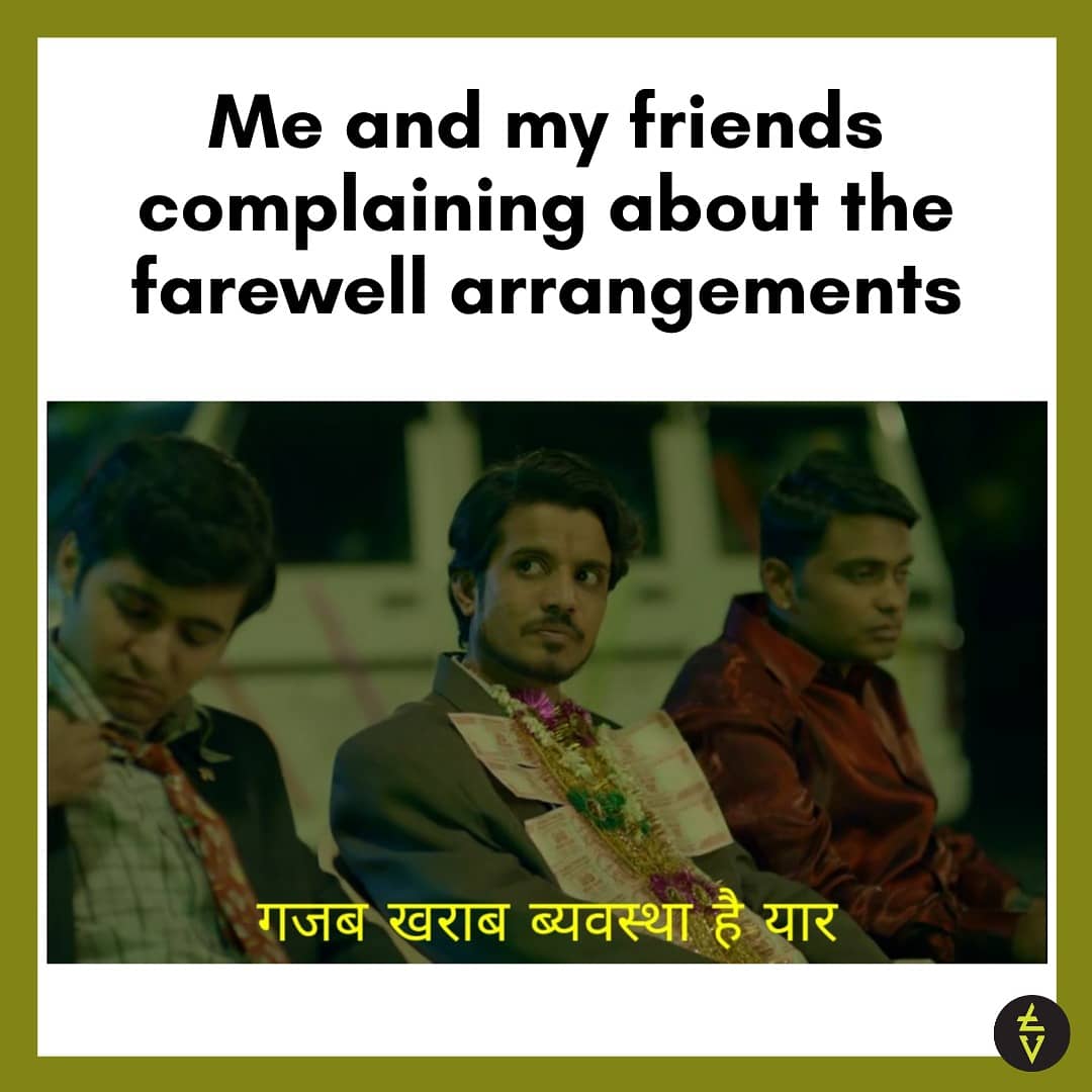 Farewell expectations are always high! 😐😑
.
.
#TribeVibeMemes #TribeVibeComedy #ComedyTribe #Panchayat #AmazonPrime #OTT #PanchayatMemes #CollegeLife #CollegeStudents #Farewell #CollegeFarewell #TagFriends #TuedayFun #WeekdayBlues