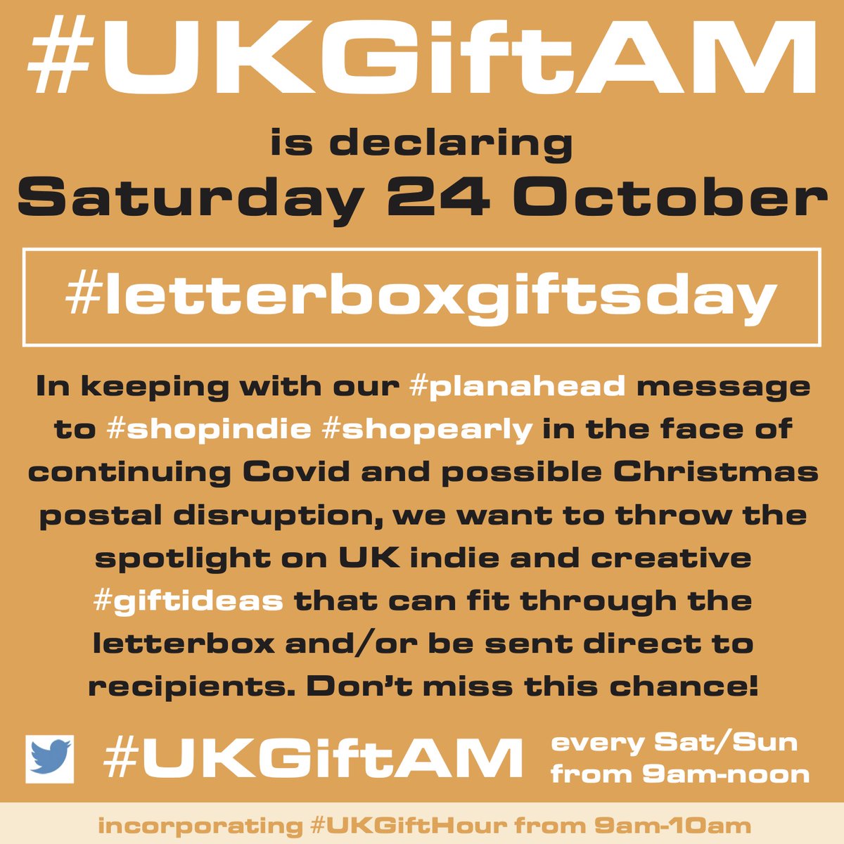 Let UK indies &amp; creatives deliver when it comes to original and thoughtful gifts! As an uncertain Christmas approaches, we're focusing on #shopindie #giftideas that can fit through the letterbox or be sent direct. Don't miss the posts this weekend! #EarlyBiz #supportsmallbusiness