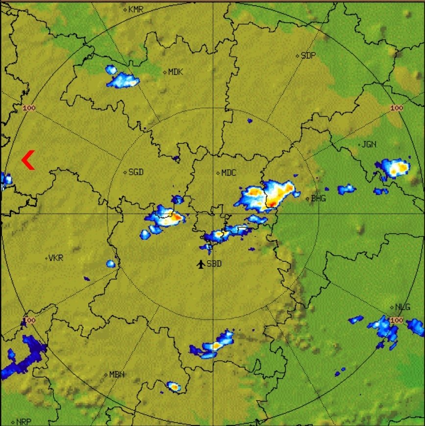 Possibility of heavy to very heavy rainfall over the entire city in the next 30 minutes. Citizens are requested to stay indoors and take precautions. DRF teams alerted and on field. @KTRTRS <a href="/arvindkumar_ias/">Arvind Kumar</a> <a href="/bonthurammohan/">Dr. Bonthu Rammohan</a>