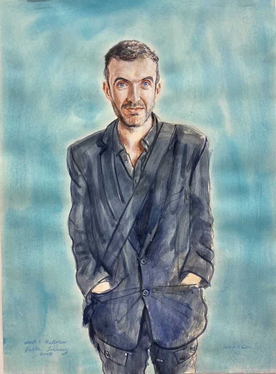 MickODeaArtist's tweet photo. Congratulations @markohalloran winner of 2 IFTA’s @IFTA #portrait of Mark #Dublin #MountjoySquare 2008 https://t.co/7R82E89it1