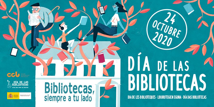 Las bibliotecas, #SiempreATuLado

El próximo sábado 24 de octubre celebramos el #DíadelasBibliotecas 📚.