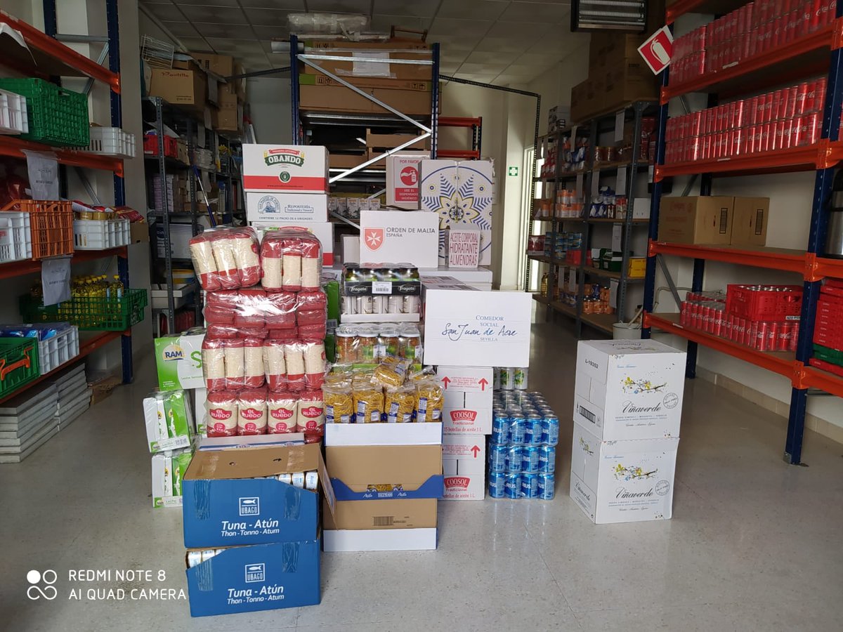 Parte de los alimentos recogidos 🤲 han sido donados a <a href="/OrdendeMaltaes/">Orden Malta España</a> 
 🟦 Dedicada al servicio a los pobres y necesitados. 
Gracias, una vez más, a <a href="/LANDALUZ_Asoc/">LANDALUZ</a>  <a href="/FundlaCaixa/">Fundación ”la Caixa”</a> y Fundación <a href="/Cajasol/">Fundación Cajasol</a>

#AndalucesCompartindo #solidaridad #ordendemalta #Andalucía