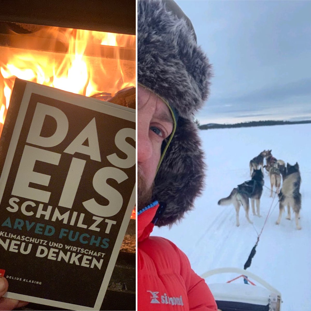 David_Wortmann's tweet photo. .@ArvedFuchs ist einer der Chronisten des #Klimawandels. „Das Eis Schmilzt“ heißt sein neuestes Buch. Wie stark der Rückgang des #Eises ist, konnte auch ich Anfang diesen Jahres selber auf Husky-Ausflügen oberhalb des #Polarkreises erleben. Eine weite Verbreitung dem Buch!👇 📖 https://t.co/ptK0mRPxfz