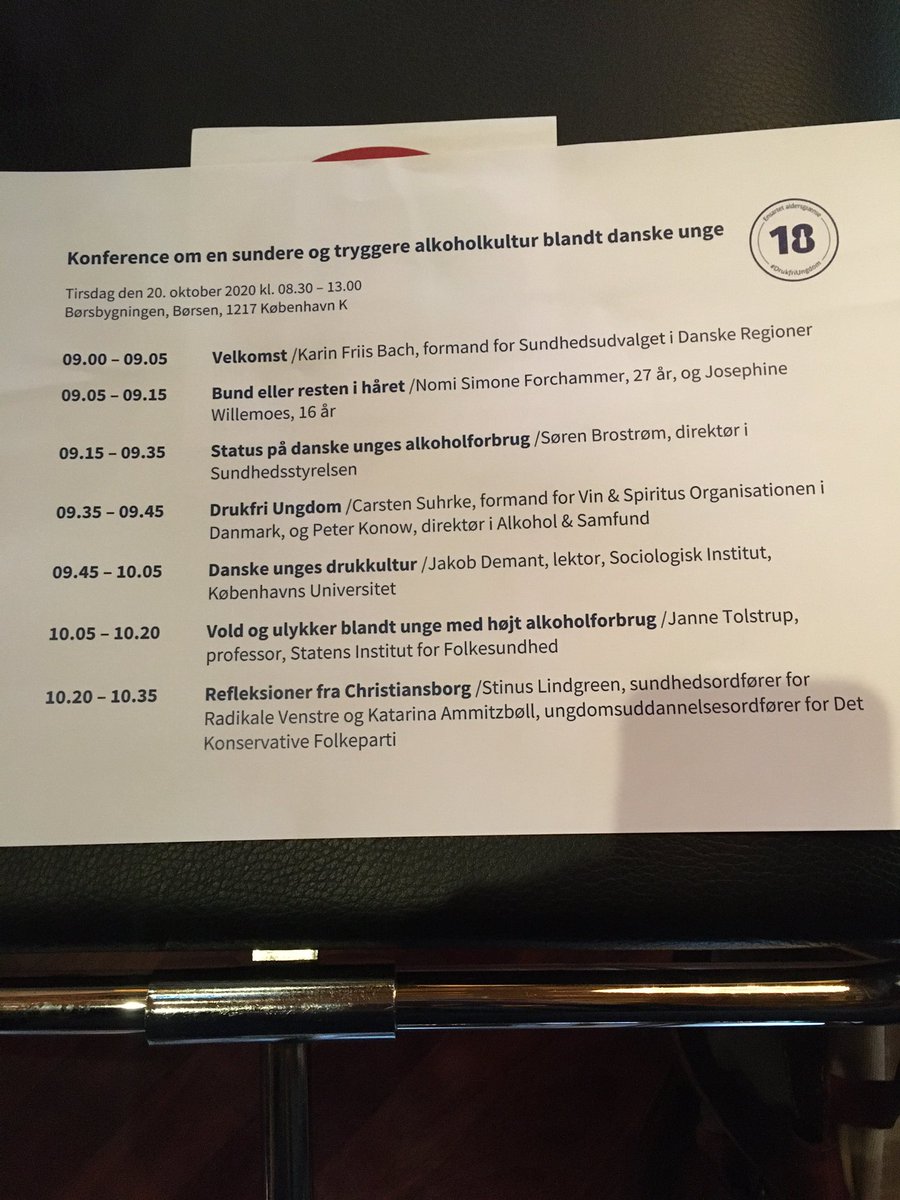 Alkohol_Samfund's tweet image. I dag samler 23 organisationer politikere og andre og debatterer #drukfriungdom - følg med i kommentarsporet #sundhedforalle