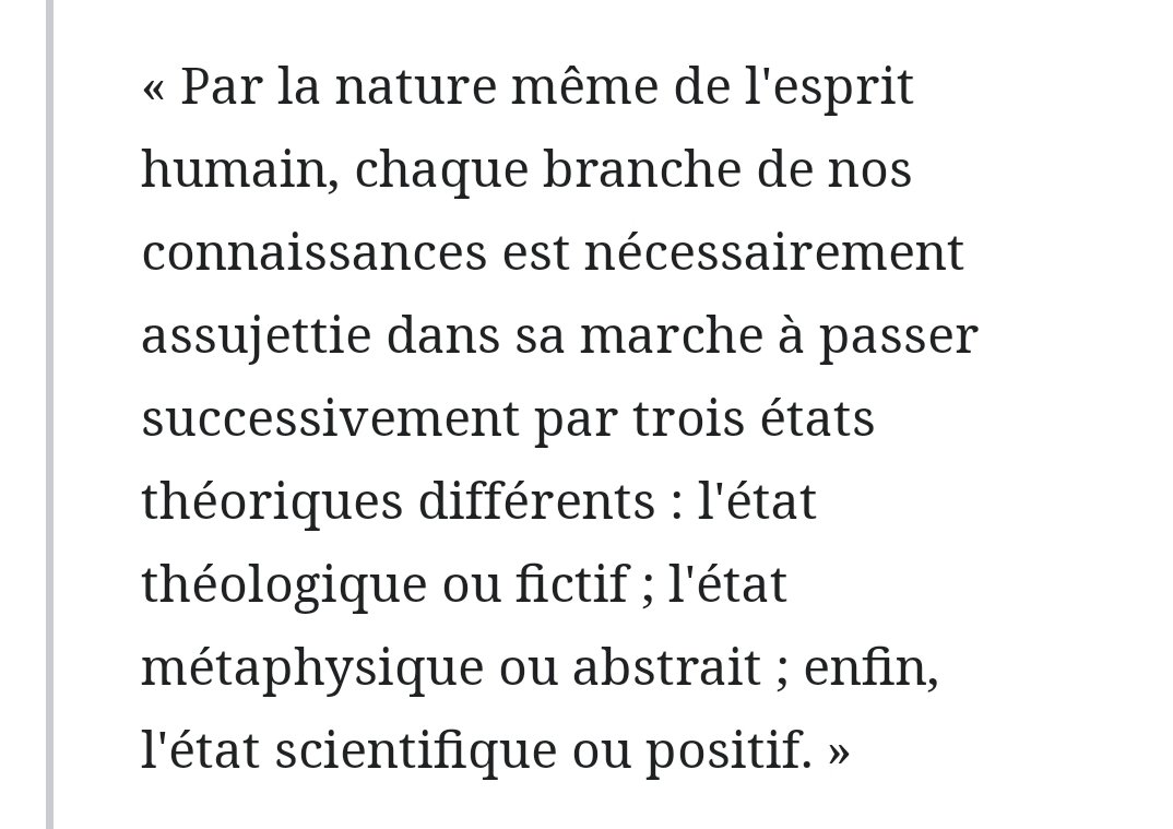 Le deuxième mouvement est celui de l'industrialisme, philosophie portée par Saint-Simon, et appuyée par Auguste Comte. Leurs réflexions sur le passage de l’âge théologique et féodal à l’âge positif et industriel, s'appuie sur la fameuse loi des 3 États énoncée par Auguste Comte.