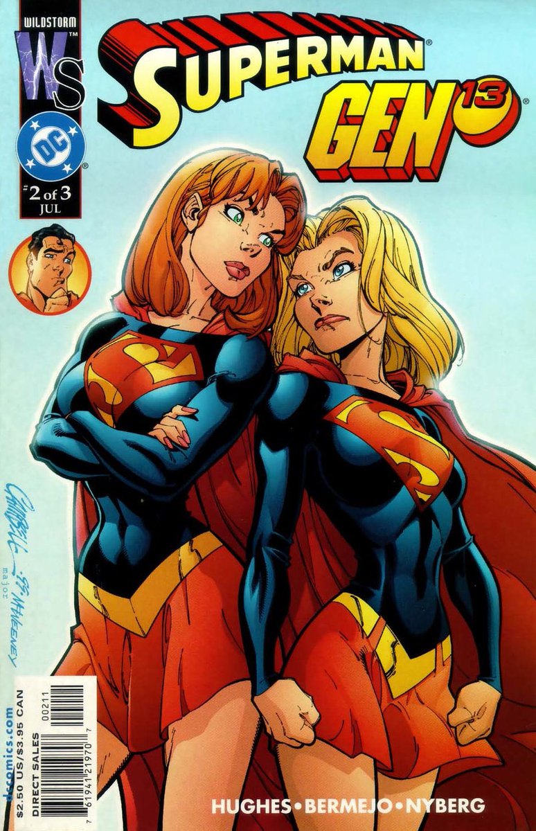 CoolComicArt's tweet photo. Superman/Gen13 (2000) covers by J. Scott Campbell @JScottCampbell w/ Tom McWeeney https://t.co/7hvx1XMk9s