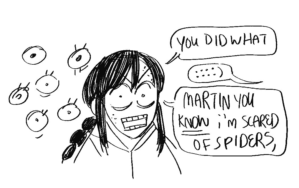 Tumblr request for web!Martin with eight knives 