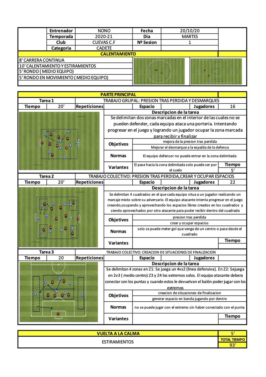emigleznosti's tweet photo. 🔥 TWITTER DT

⚽️ Sesión 34 ➡️ Martes

1️⃣ Presión tras pérdida + desmarque

2️⃣  Presión tras pérdida

3️⃣ Finalizaciones 

👔 @nonochapito7 

📝 Hoja de entrenamiento @alainalonso111

🌍 Para ver el resto de sesiones visita la sección TWITTER DT en la web: https://t.co/UEWo83ntPZ https://t.co/iKenlwECDv