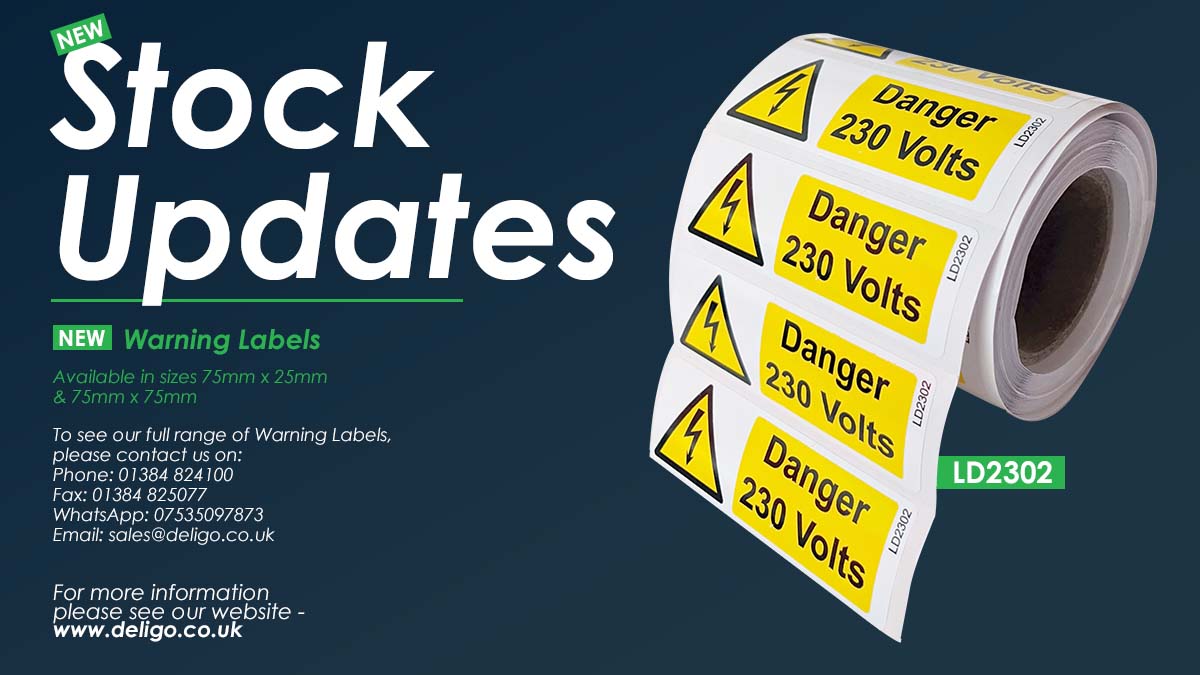 DeligoOfficial's tweet photo. Check out our NEW Warning Labels today! (Available in sizes 75mm x 25mm &amp; 75mm x 75mm) 
To see our full range of Warning Labels, please click here to be taken to our web page: https://t.co/ZmsqKg1Z2v
Or click here to download the blank flyer: 
https://t.co/mlfOMSqirL https://t.co/RkDD7KlRNg
