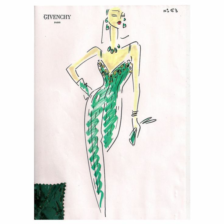 Just for contrast, let's add some MODERN fashion croquis from some major designers: