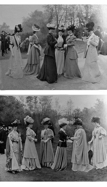 Here are some lovely photos of Edwardian Ladies. Please note that they do NOT have terrifyingly thin waists...