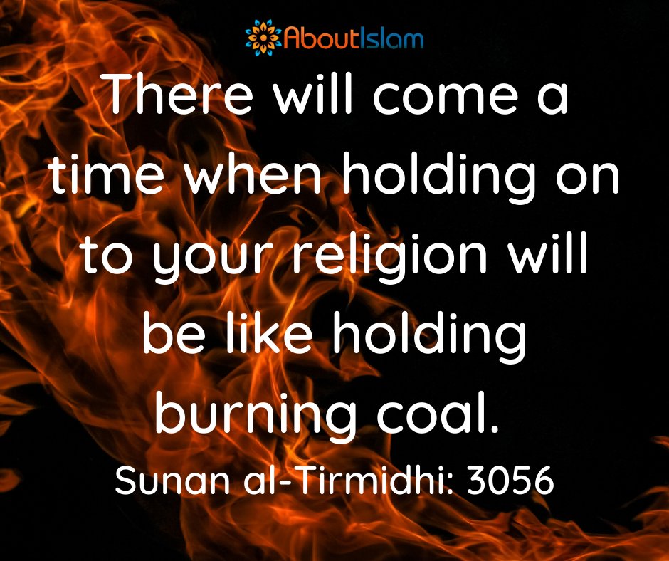 It's difficult, but keep holding on!
#Hadith #islamicquotes #Islam https://t.co/TngsRcXIH9