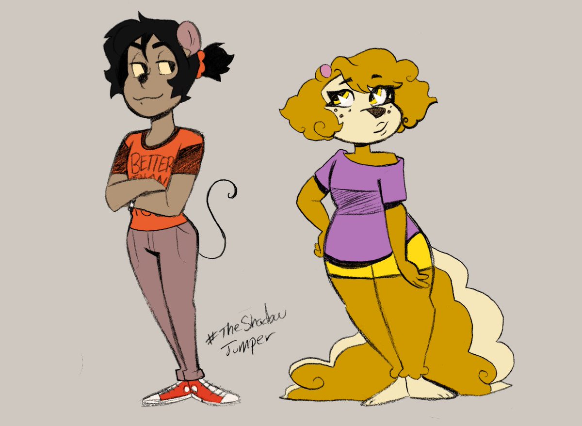 I've drawn this style before with my OCs (yes I can make your human OC a DuckTales character if you have a species in mind) so here are a couple examples!
(Plus this old sketch of myself because I really like it)