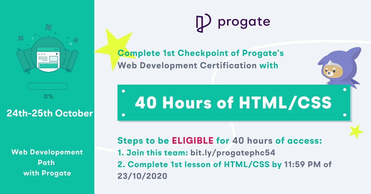 jasanidarsh3's tweet photo. 40 Hours of HTML/CSS is happening on 24th and 25th October

1. [VERY IMPORTANT] Join this team: https://t.co/7iRBNBbaYy
2. Register here: https://t.co/MezMM7qvFA
Join the whatsapp group for all updates and queries:
https://t.co/UXbVkgBMv7

 #webdevelopment #progate #elearning https://t.co/QnillL3Qdh