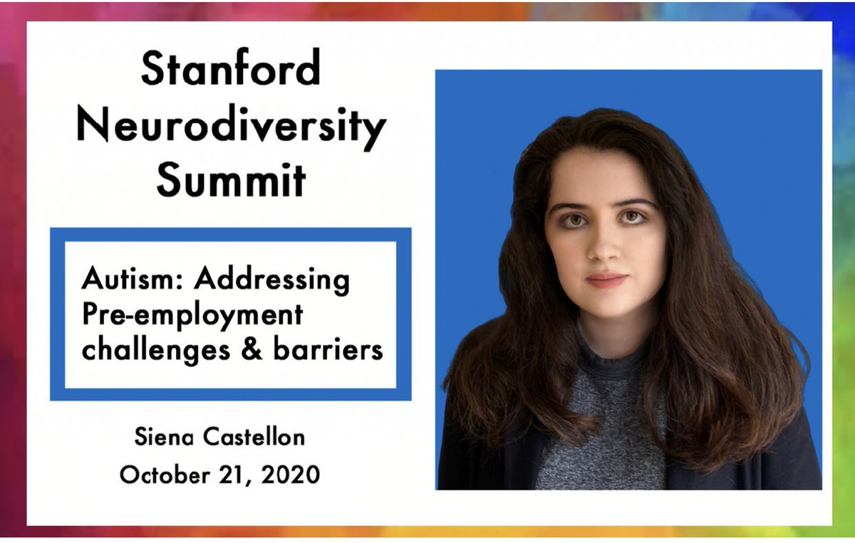 Tomorrow at 4:30pm U.K. time, I’ll be giving a virtual keynote talk at the Stanford Neurodiversity Summit on how to address the pre-employment challenges &amp; barriers that prevent many autistic people from getting a job.

With over 1,000 in attendance, I hope to make an impact.