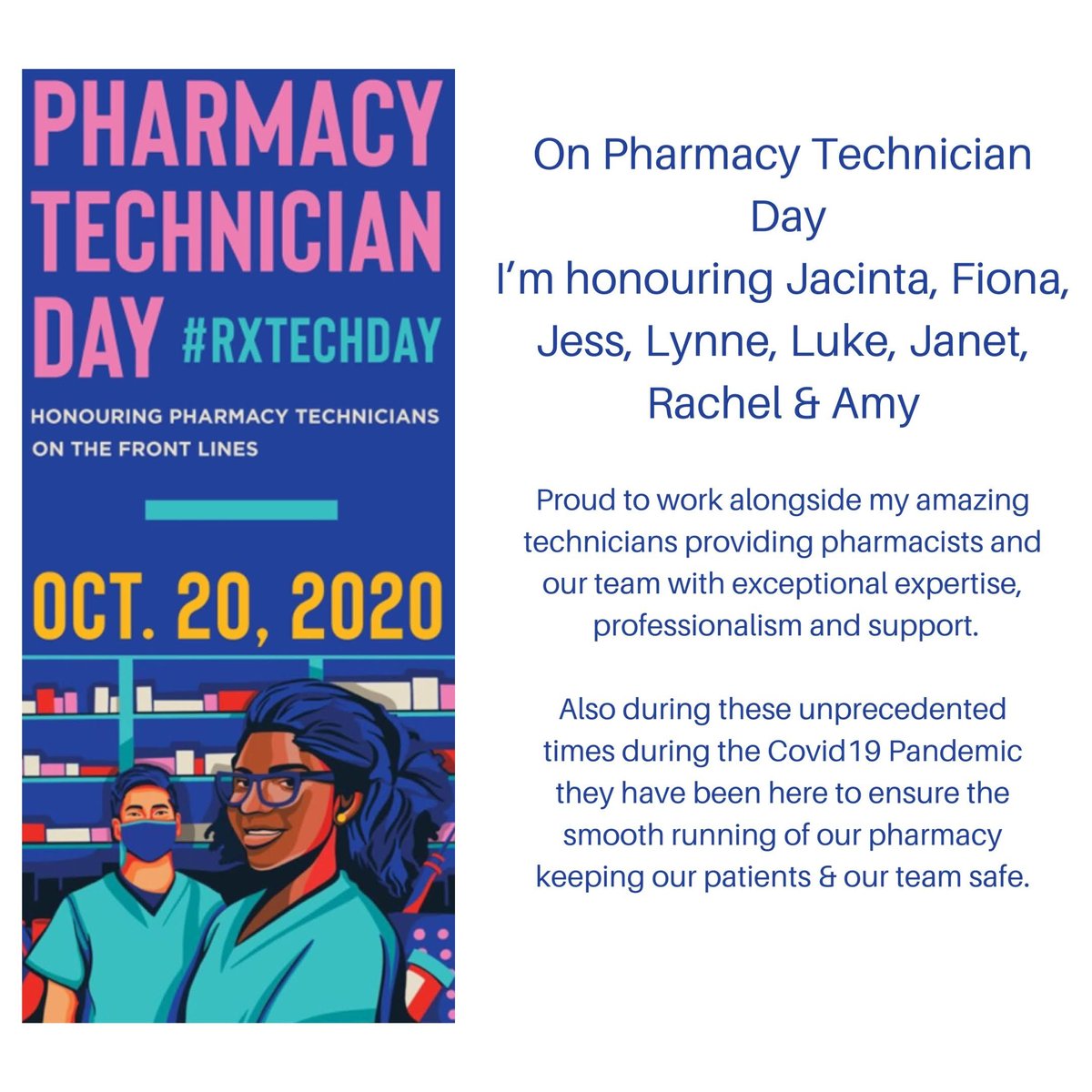 usmaan139's tweet image. Here at @KLPharmacy we have some amazing #rxtech and their support, expertise and professionalism is the reason we provide exceptional pharmacy services. Thank you #RxTechDay #wearepharmacy