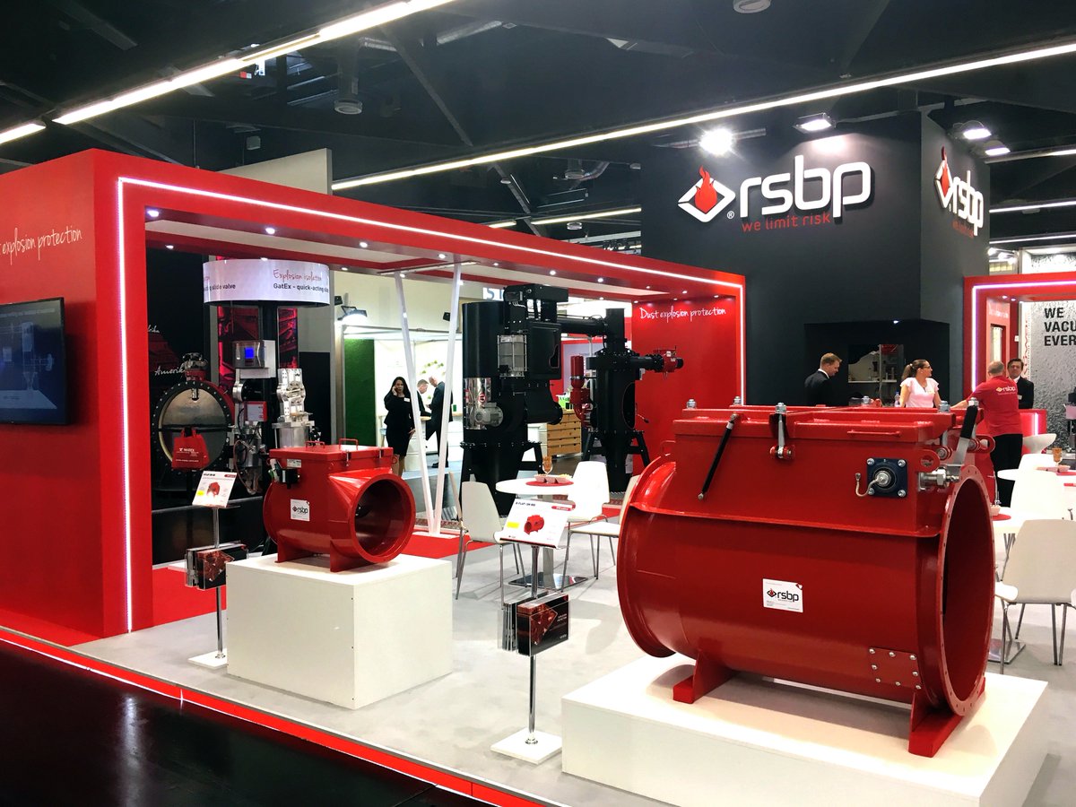RSBP_cz's tweet photo. Let's take a trip down the memory lane. Do you remember @Powtech  2019? Because we do, and we miss it. #explosionprotection #industrialsafety #beststand #rsbp #dustexplosion #flamlessventing https://t.co/Ier5NhYFEH