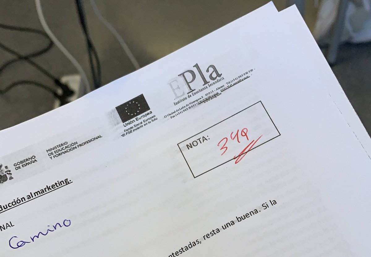 pilarrr_cc's tweet photo. RT  o sacarás esta nota durante todo el curso https://t.co/HTaZemwWrW
