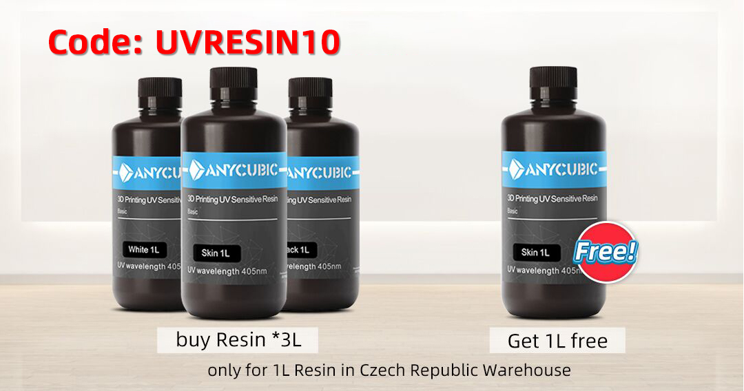 🔍🔍Still searching for the High Precision resin For LCD 3d printer? 
These resin have been a hit with our customers! 💯
Now available in EU warehouse, using the link:
aliexpress.com/item/328558745…
buy 3L get 1L free with code UVRESIN10 ( $35 off over $130) 😱

#uvresin #anycubic