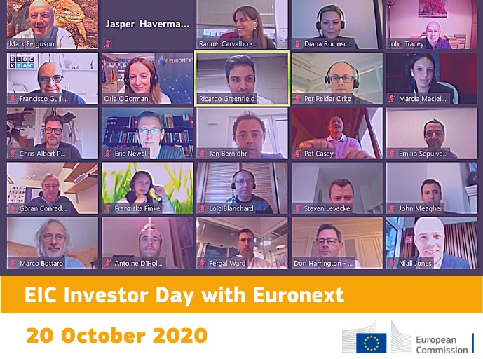 EUeic's tweet photo. The #EUeic Investor Day with @euronext_ie is 🔛

1️⃣6️⃣ #SMEs from 1️⃣1️⃣ countries will pitch their #innovative ICT &amp; health sector solutions!

Follow the event live, attend the seminars &amp; find out who's the winner of the pitching sessions 👉🏻 https://t.co/rBS2z7eTpT

#EICAccelerator https://t.co/aoXENHBqEm