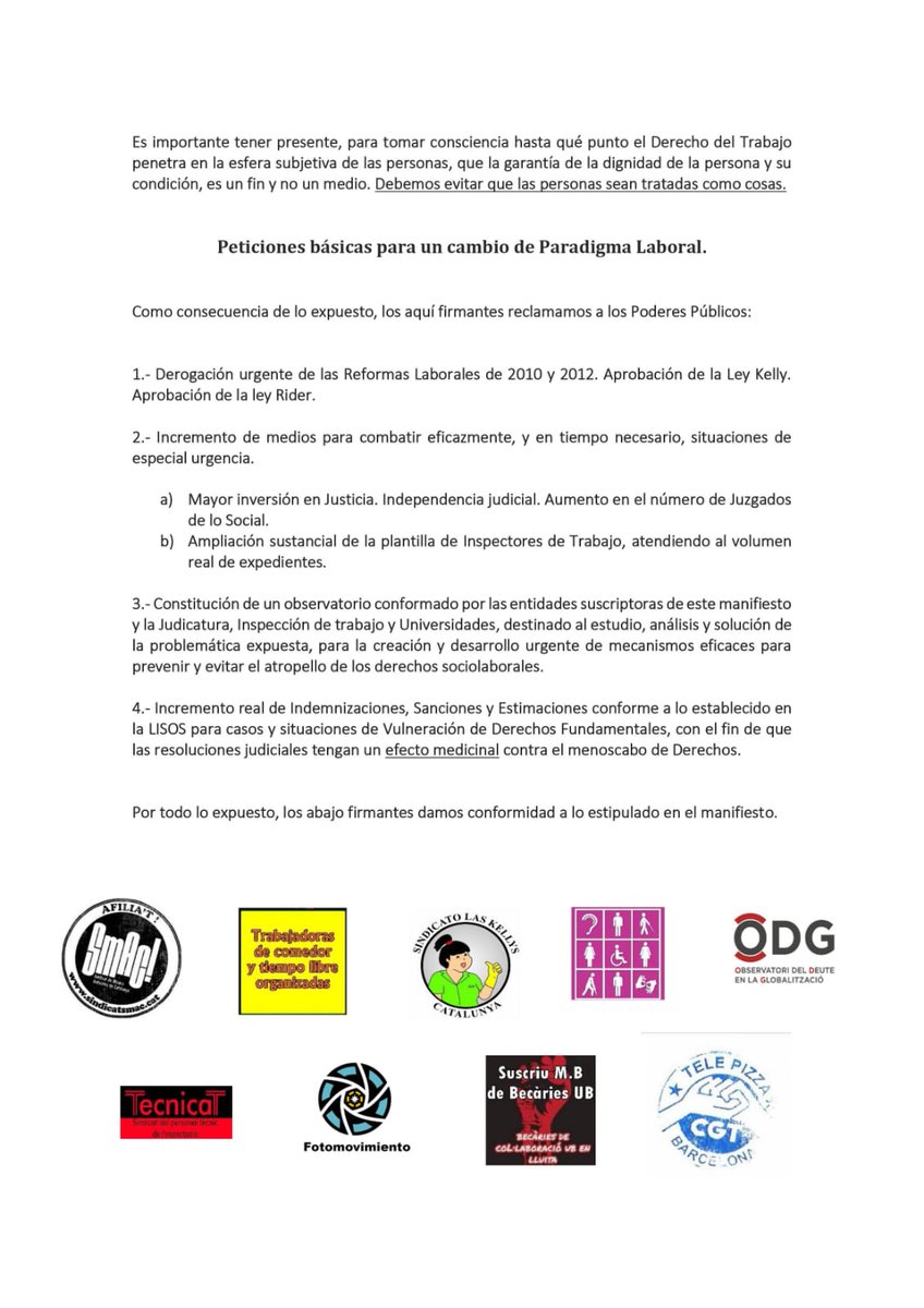 Las Kellys Barcelona tweet media