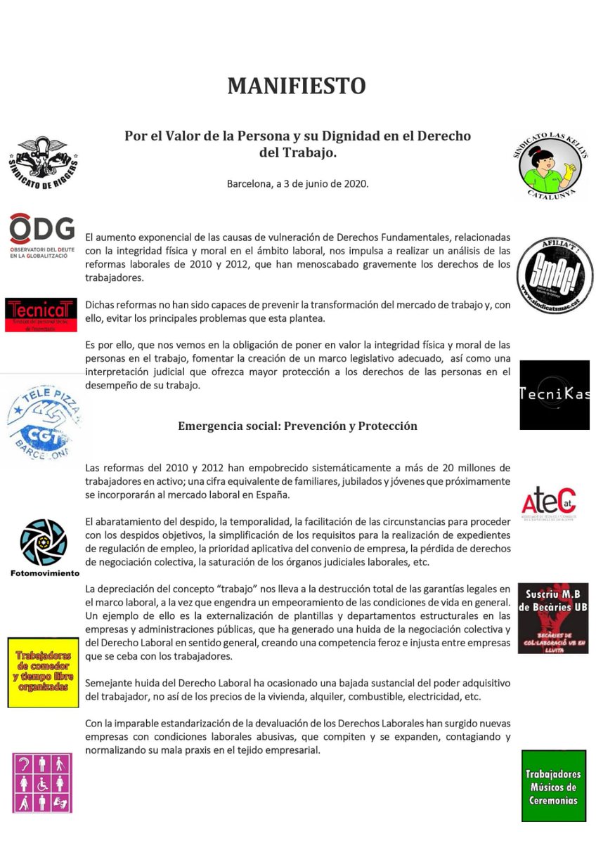 Las Kellys Barcelona tweet media