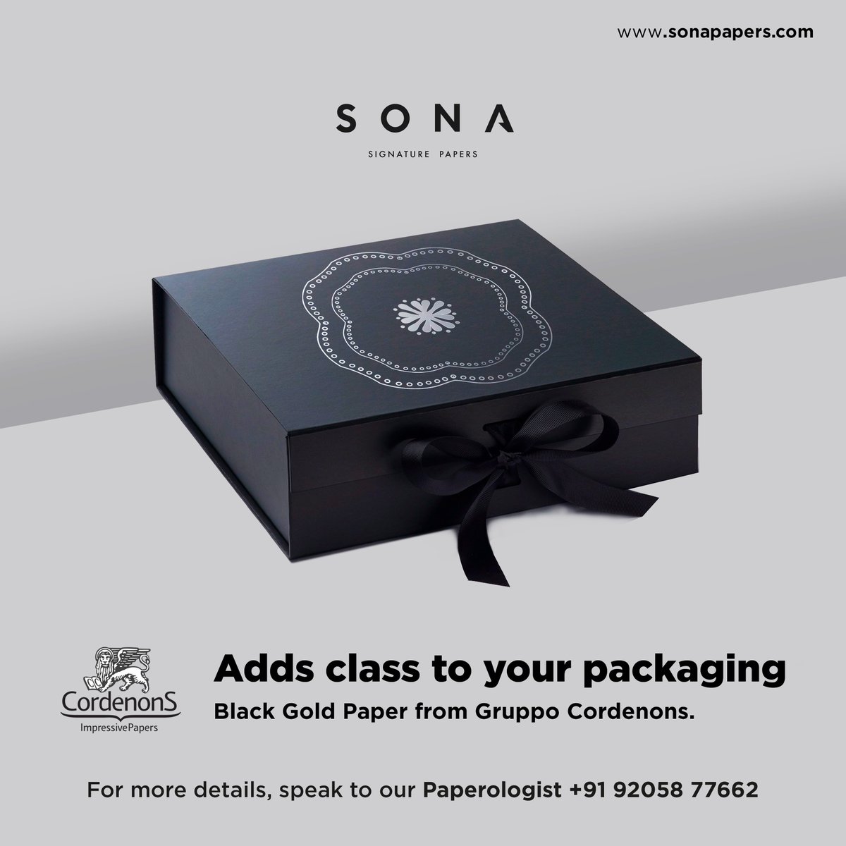 sonapapers's tweet photo. Black Gold Paper: Adds class to your packaging
.
.
.
.
.
.
.
#blackgoldpaper #blackgold #premiumpackagingpaper #luxurypackaging #premiumpackaging #paperlove #papermagic #sonapapers #gruppocordenons #finepapers #graphicdesigner #creativedesigner #artdirector https://t.co/JdgL7o3zAq