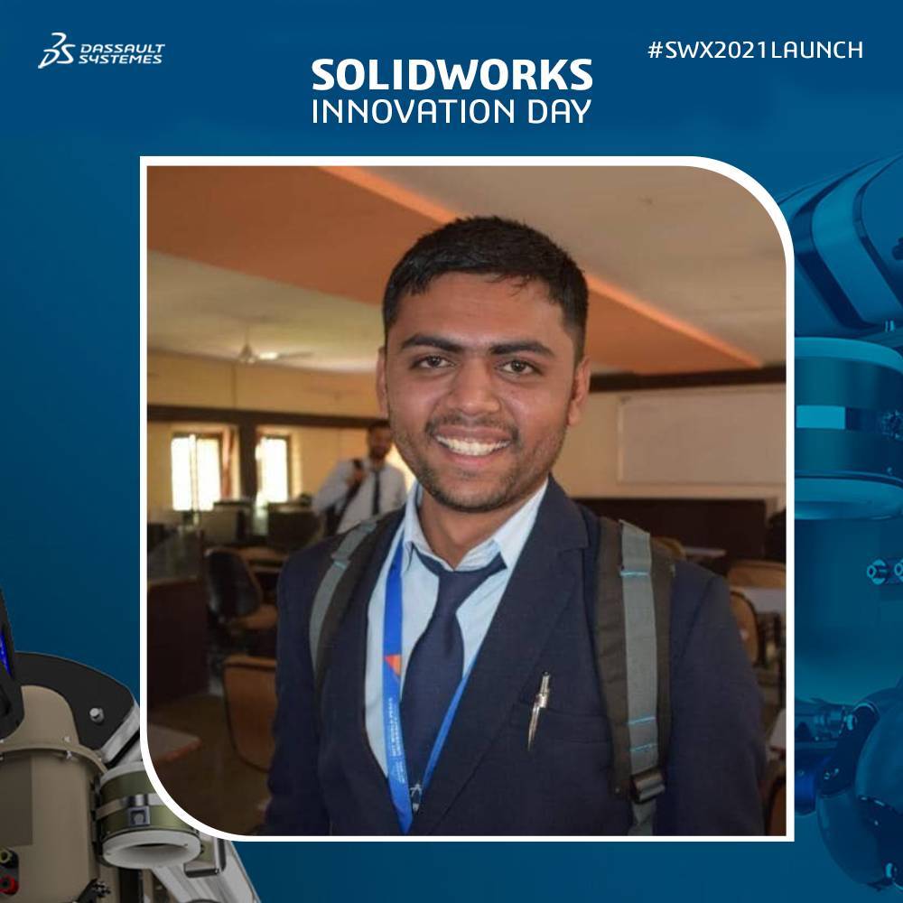 Patel74Sanket's tweet photo. #SWX2021Launch #VirtualEvent #SOLIDWORKS #Design #Engineering #CAD #2021 #SWX2021 #3DEXPERIENCEWORKS #3DModelData #CloudBasedDesign #contest https://t.co/3ZYBYjpgGe