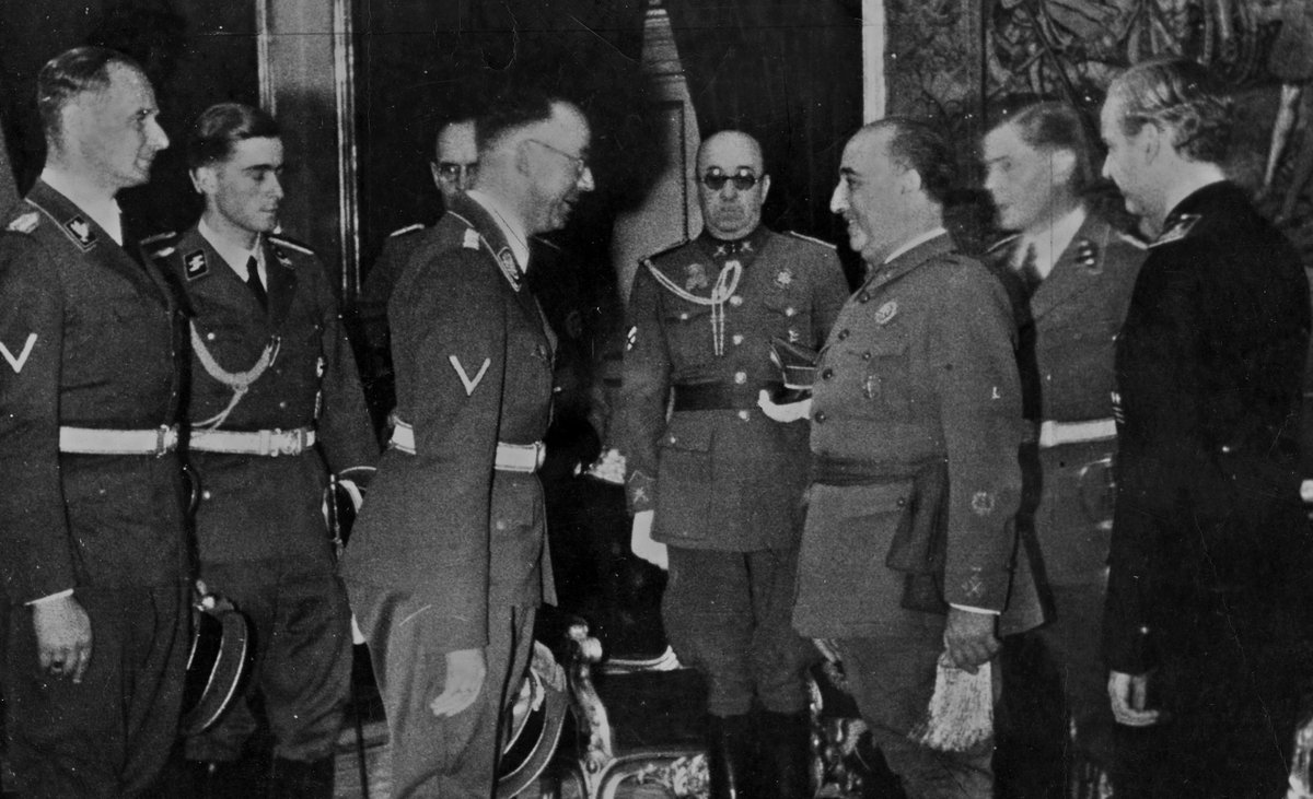Fue recibido por el generalísimo Franco y por su cuñado, Serrano Suñer, acostumbrado a viajar a Berlín para acudir a las fiestas de cumpleaños de Adolf Hitler.