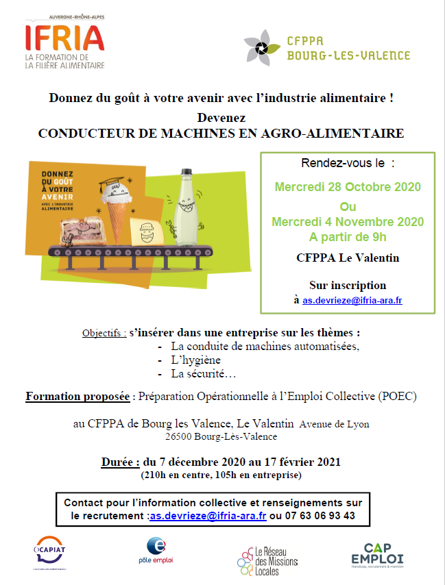 AnnabelleMinier's tweet photo. 😃Intégrez une formation sur un métier qui recrute : conducteur de machine en agroalimentaire.

❓Besoin d'infos sur le métier ? 👉 Témoignage d'Amélie, conductrice de machine chez Saint Jean, dans notre https://t.co/yWgm61LyAz

#DOMEX @poleemploi_ara @CecileGueux @LauraIapteff https://t.co/0yz6gIkAgO