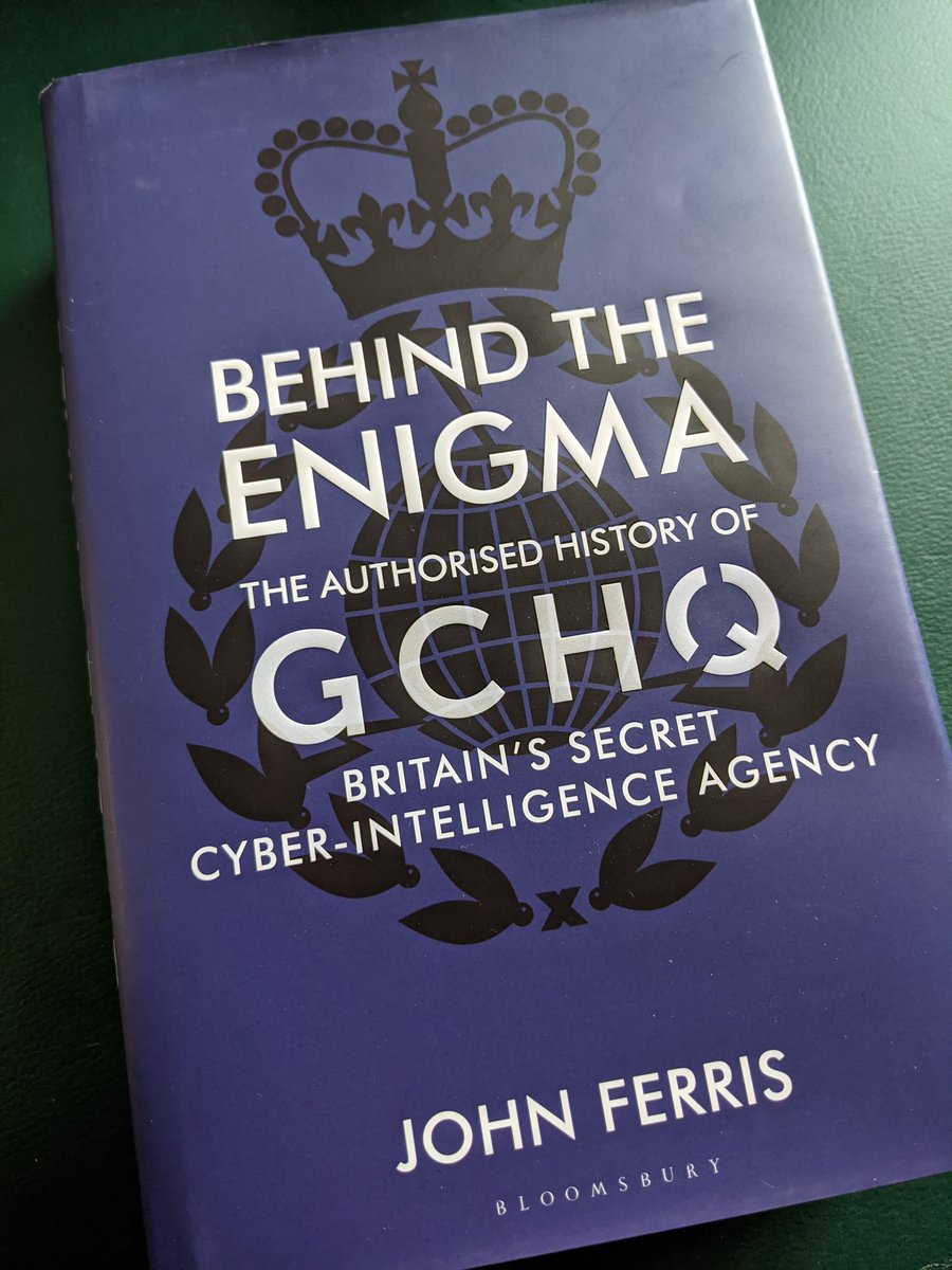 My reading for past few weeks. Fascinating book, lots of new material, but despite being an "authorised" history Ferris wasn't allowed to see diplomatic COMINT after 1945 & other UK or Allied agencies could veto discussion of their activity. Little post-Falklands military detail.