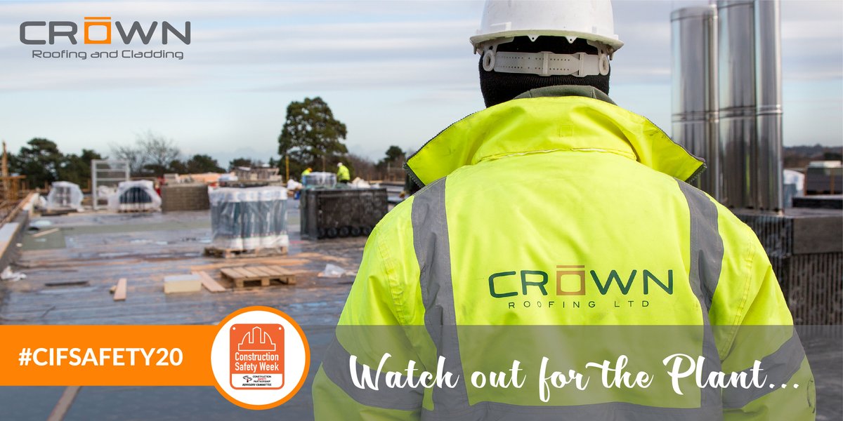 CrownRoofingLTD's tweet photo. CIF Safety Week Day 2: Plant and Pedestrian Safety. The age old statement - "This would never happen to me" but plant and pedestrian safety is paramount on a construction site.
#cifsafety20 #cifsafetyweek #safetyweek2020 https://t.co/A4l33YbDBT