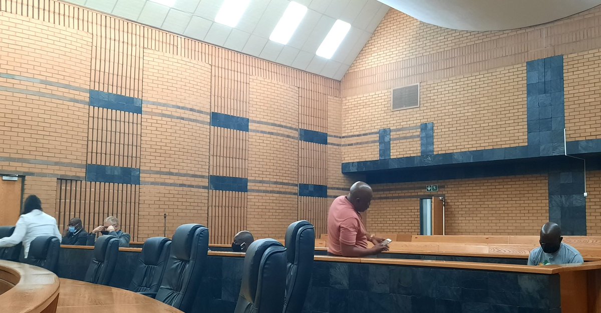 The murder trial against former North West deputy police commissioner William Mpembe&amp;five other cops continues today.Yesterday a cop who was at the scene on 13 Aug 2012 testified.His cross-examination resumes this morning. Read more: news24.com/news24/SouthAf…

#marikana