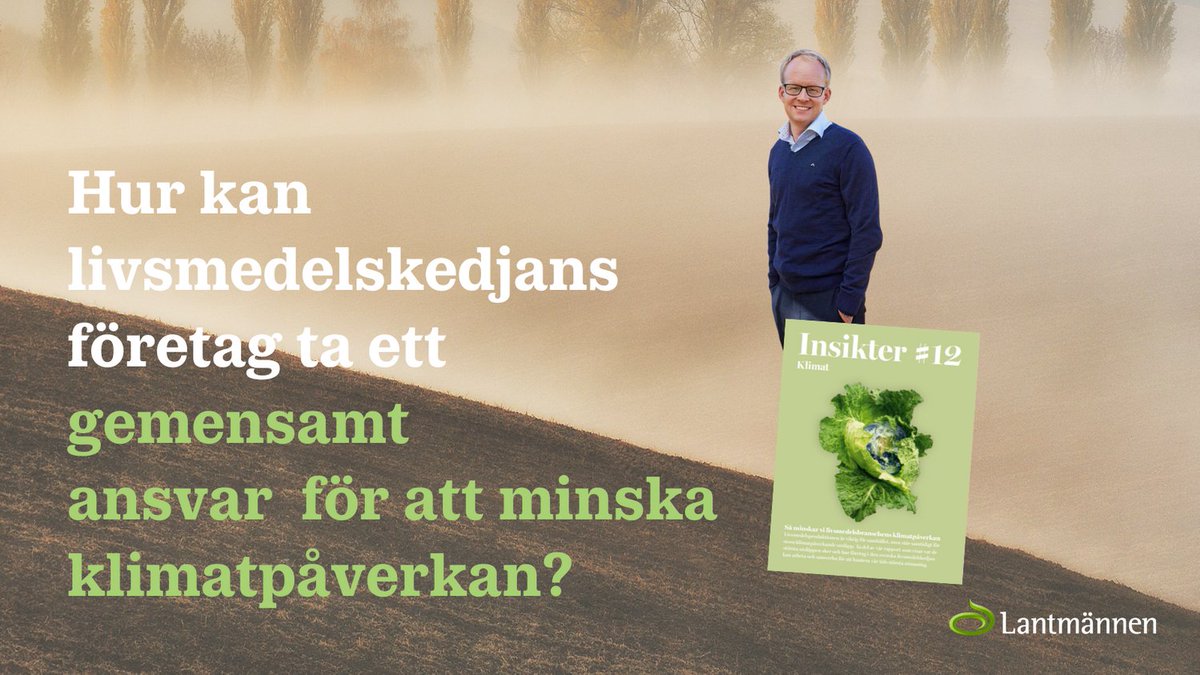 I våras gav <a href="/Macklean1/">Macklean</a> ut Insikter #12: Klimat, och imorgon är det dags för ett webbinar och panelsamtal om klimatarbete i livsmedelsbranschen. Vår hållbarhetschef @LantClaes medverkar. 

Läs mer och anmäl dig här: …fr-insikter-12-klimat.confetti.events