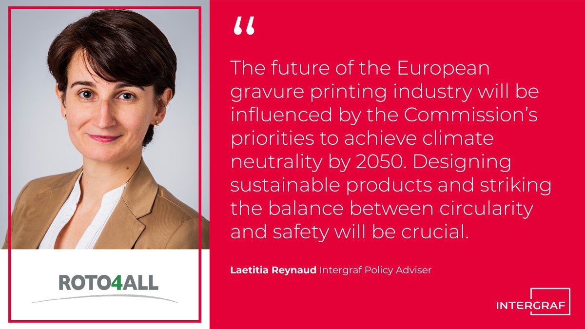EU legislation affects different types of printers in different ways. Intergraf's Laetitia Reynaud elaborated on the latest developments and trends for gravure printers at Roto4All by <a href="/Acimga1947/">Acimga (Confindustria)</a>.

#PrintMatters #print #printing #gravure #rotogravure #circulareconomy #sustainable
