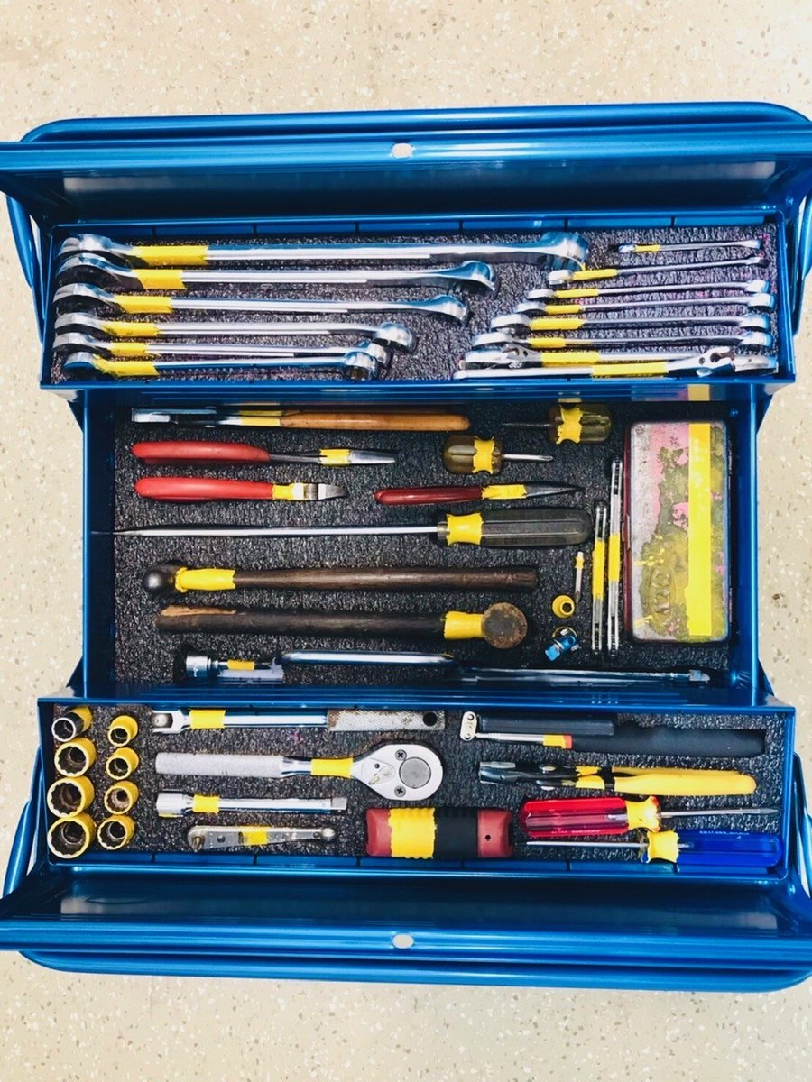 👩‍🔧～工具箱の中身～🛠️ 整備作業で使用される工具は 徹底管理され