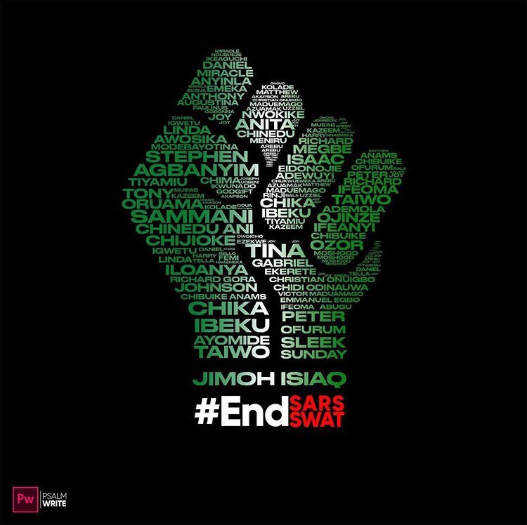 QuarantineMart's tweet photo. We still remember our fallen heroes 

#endsars #endpolicebrutality #endsarsbrutality #endsarsnow #endswat https://t.co/tZ0Zh7vooa