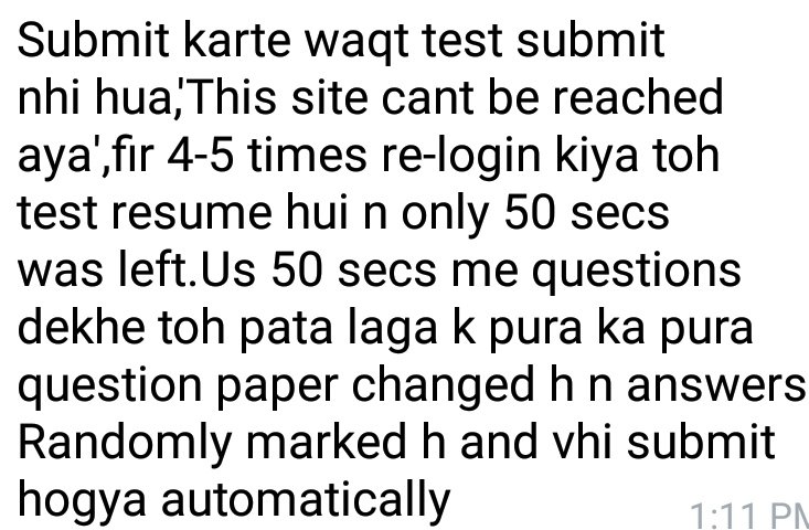 archi_voice's tweet photo. Sspu online exams randomly select ans of its own choice https://t.co/KArdf7DaZm