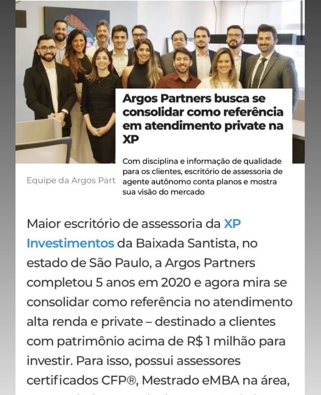 Samantha Vianna on X: Hoje tem live com Samuel Ponsoni, analista de fundos  da XP Investimentos e @WagSfc pelo Instagram da Argos Partners ✔️  Conecte-se.  / X