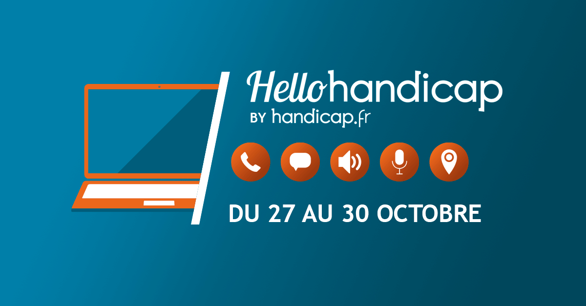 Le salon en ligne #HelloHandicap revient du 27 au 30 octobre. Plus de 15 000 offres d'#emploi à pourvoir. Pour en savoir plus ➡️bit.ly/31mdP28 <a href="/Handicap_fr/">Handicap.fr</a>