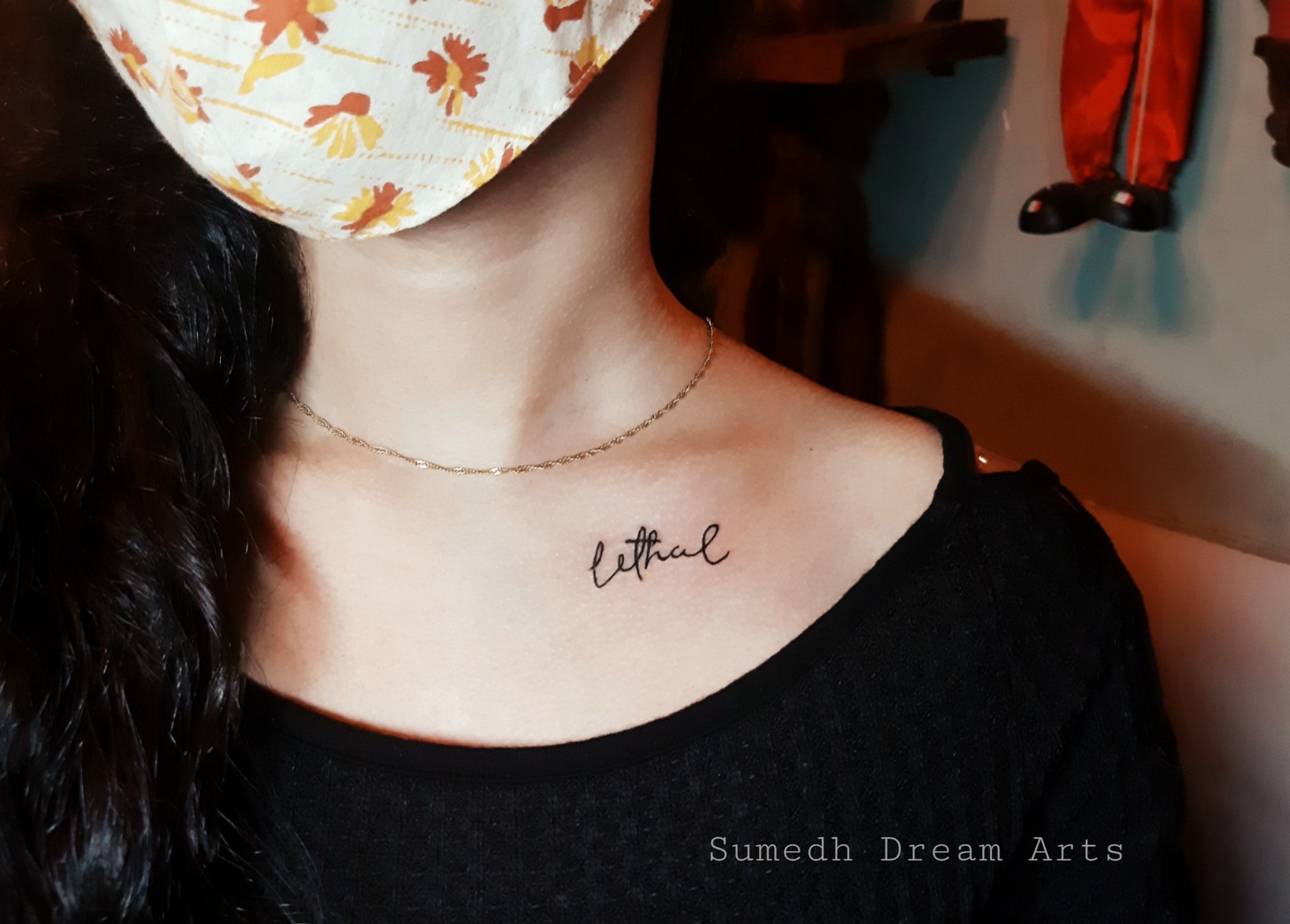 sumedhdreamarts on Twitter Lethal collarbone Tattoo Design BySumedh  Dream Arts amp Tattoo Studio httpstcotKCM95Gyqv  X