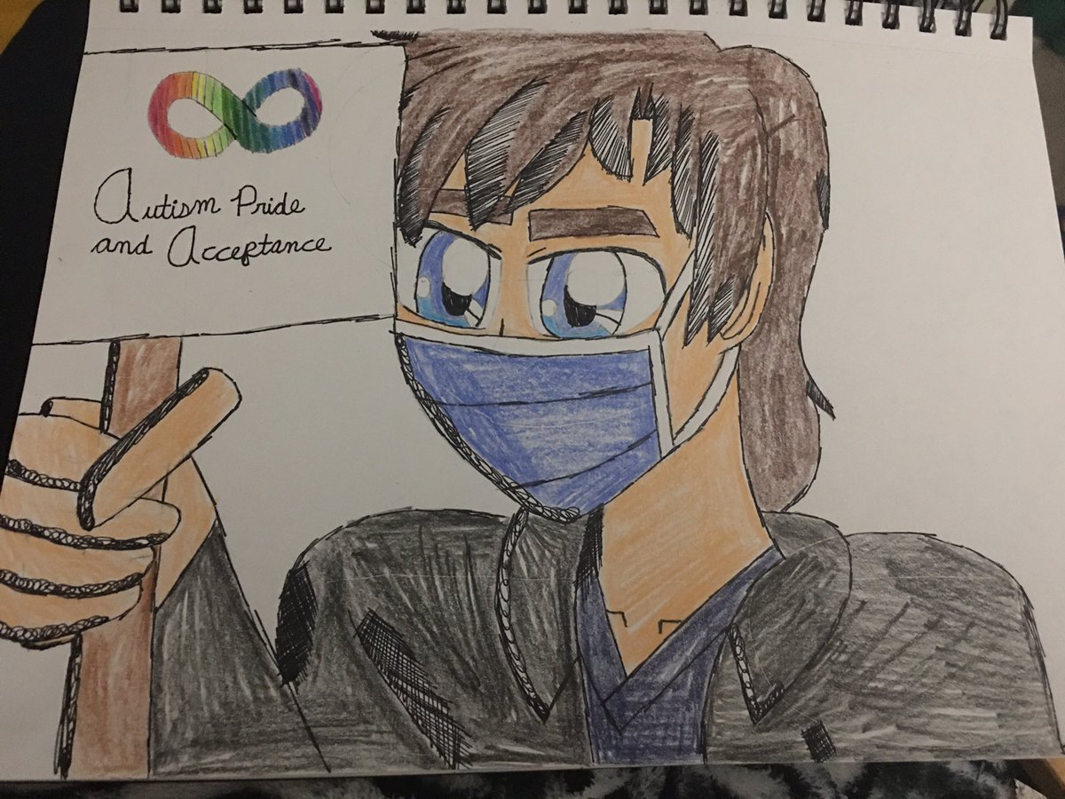 #FanArt #Remake: Fanmade pic for Autism Pride and Acceptance, featuring Dr. Shaun Murphy(#TheGoodDoctor). π·πβ€οΈπ§‘ππππ https://t.co/fKevea9f9o